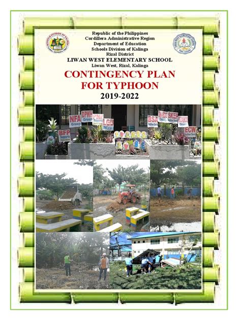 Contingency Plan For Typhoon Liwan West Elementary School Pdf