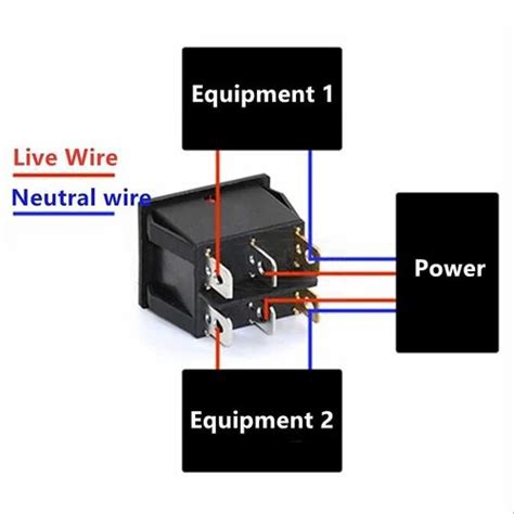 NEX GEEK 6 Pin Rocker Switch KCD4 Double Switch ON OFF 16 At 15