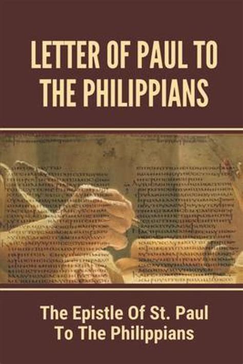 Letter Of Paul To The Philippians The Epistle Of St Paul To The