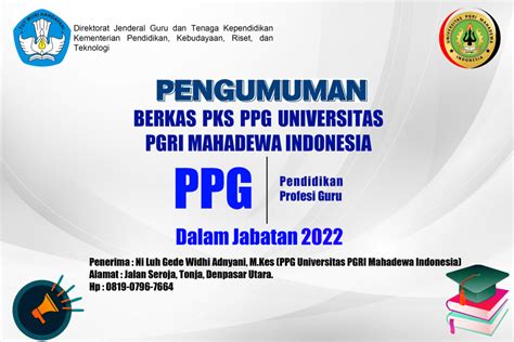 Pengumpulan Berkas Pks Ppg Universitas Pgri Mahadewa Indonesia