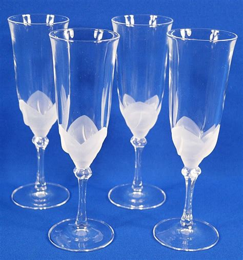 Cristal Darques Jg Durand Florence 7 34 Champagne Flutes Set Of 4 Jgdurand