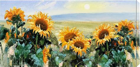 Sunflower Oil Painting Impressionism Dafen Village Oil Painting - Dafen Oil Painting Village Net ...