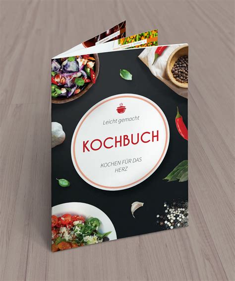 Kochbuch und Rezeptbuch Vorlage Designs Layouts für InDesign