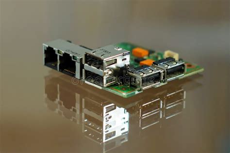 Microcomputer Board - Electronic Components Mounted on PCB - Printed ...