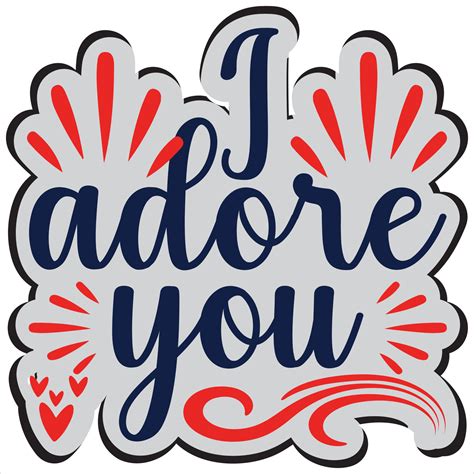 I adore you. 17104174 Vector Art at Vecteezy