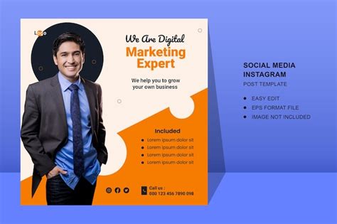 Premium Vector Digital Marketing Expert And Corporate Business Social