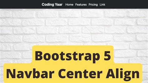 Bootstrap 5 Navbar Center Align How To Center Align Navbar Items In