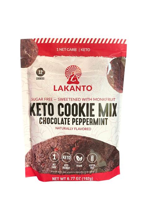 Lakanto Keto Sugar Free Chocolate Peppermint Cookie Mix G Blue