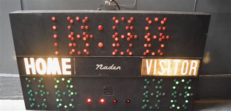 1960s Naden Basketball Scoreboard At 1stdibs Naden Scoreboard