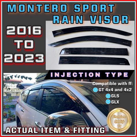 MITSUBISHI MONTERO SPORT 2016 2023 RAIN VISOR INJECTION TYPE THAILAND