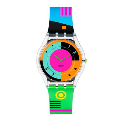 Swatch SS K Neon Hot Racer Multi Coloured Unisex Watch