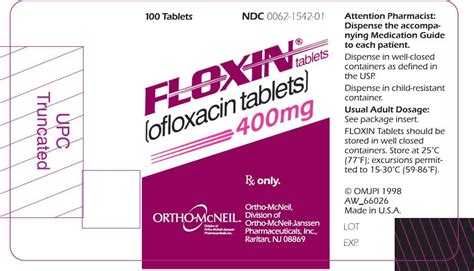 Floxin Tablets Fda Prescribing Information Side Effects And Uses