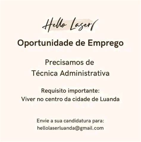 VAGAS DE EMPREGO ANGOLA On Twitter RECRUTAMENTO