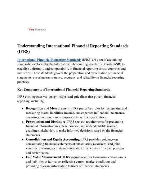 Ppt The Understanding International Financial Reporting Standards Ifrs Powerpoint