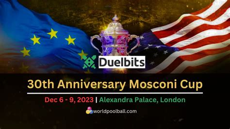 30th Anniversary Mosconi Cup World Nineball Tour Partners With DuelBits