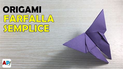 Origami Come Piegare Farfalla Di Carta Youtube