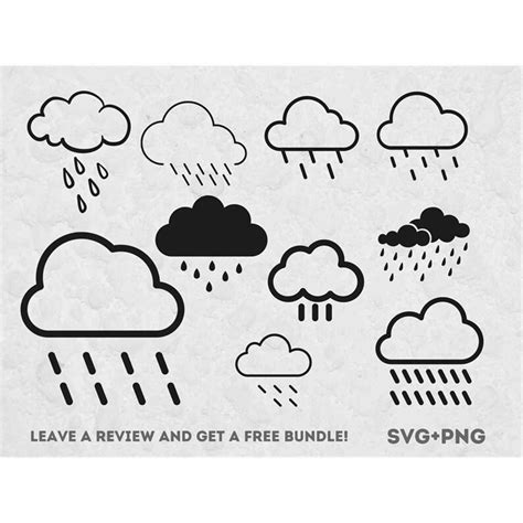 Rain Cloud Svg Clouds Svg Rainy Weather Svg Svg Files For Inspire