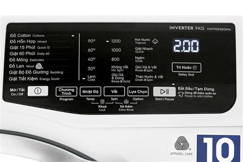 Máy giặt Electrolux Inverter 9 kg EWF9025BQWA Điện Máy Chính Hãng Giá Kho