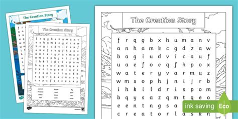 Creation Story Word Search Teacher Made Twinkl