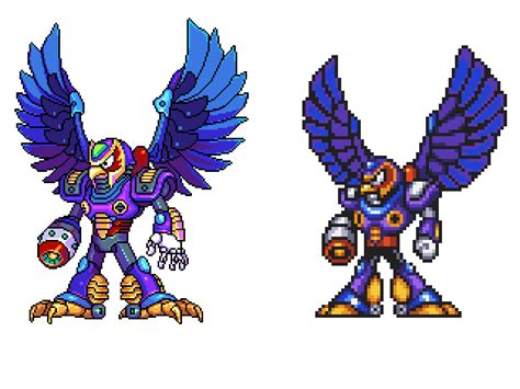 Storm Eagle Megamanx Pixel Upgrade By Omegachaino On Deviantart