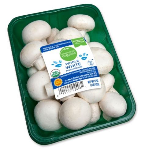 Simple Truth Organic® Whole White Mushrooms 16 Oz Frys Food Stores