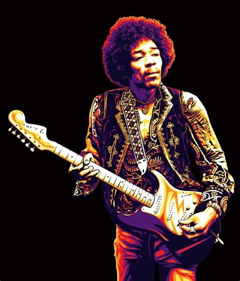 Jimi Hendrix Electric Vector Art Poster Are You Experienced Have You