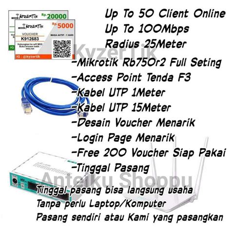 Jual Mikrotik Rb R Hex Lite Access Point Tenda F Full Setting