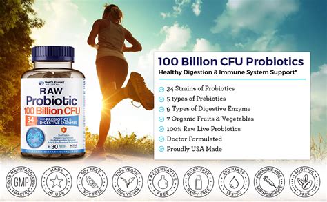 Organic Probiotics 100 Billion Cfu Wholesome Wellness