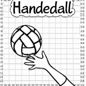 Desenhos De Handebol Para Imprimir E Colorir Pintar