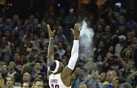 LeBron James (Cavaliers F) Is No Longer Doing the Chalk Toss | Complex