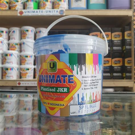 Jual Tinta Sablon Plastisol Unimate Jkr Fl Series Kemasan Kg Shopee