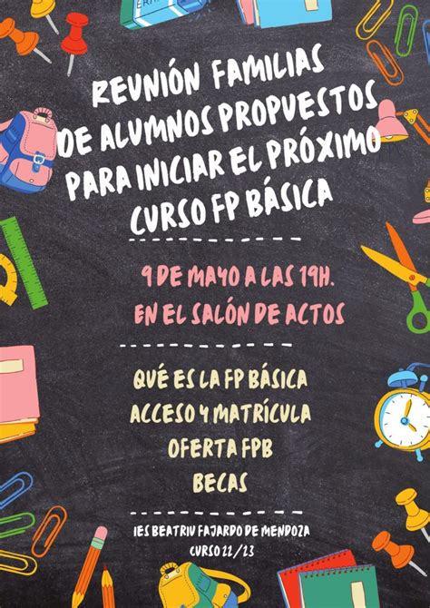 Reuni N De Familias De Alumnos De Primaria Y Fp B Sica Ies Beatriu