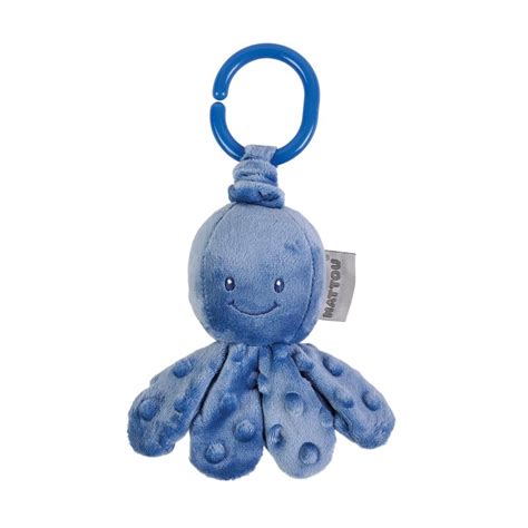 Lapidou Peluche Vibrante Pieuvre Bleu Fonc De Nattou Peluches Aubert