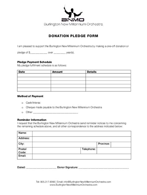 Fillable Online 10 Charity Pledge Form Templates In PDFDOCFree 10