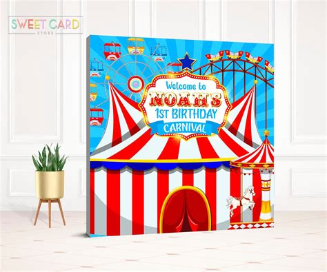 Circus Tent Circus Party Backdrop Stand Photo Backdrop Printed