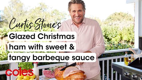 Glazed Christmas Ham With Sweet Tangy Barbecue Sauce Curtis Stone S