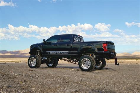 Black Precious Stone Lifted Ford F 250 With Custom Grille — Gallery