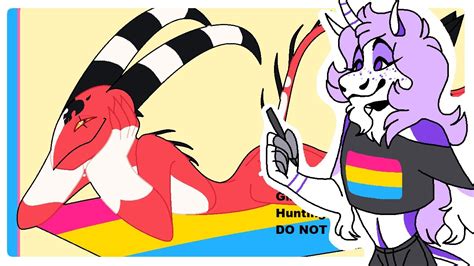 MS Paint Speedpaint Pride Requests 13 Pansexual Blitzo Helluva