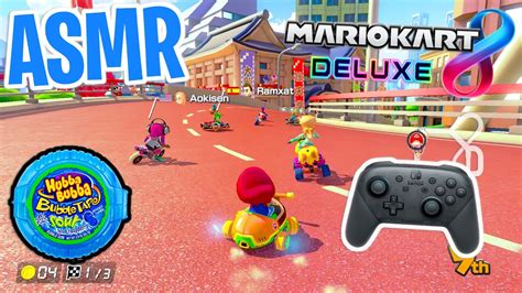 ASMR Gaming Mario Kart 8 Deluxe Relaxing Gum Chewing Nintendo