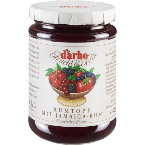 Konfit Re Extra Rumtopf Von Darbo Naturrein X G Glas