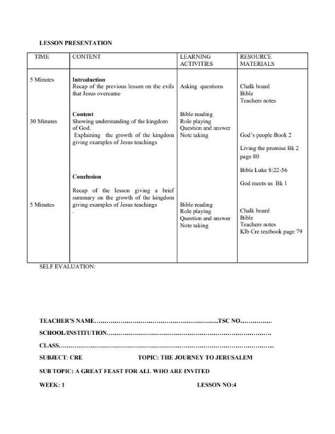 Form 2 Cre Lesson Plans 152