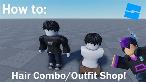 How To Make A Hair Combo Outfit Shop In Roblox Studio FREE ROBUX