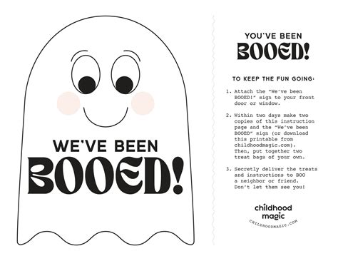 You Ve Been Booed Free Printable - FREE Printable A-Z
