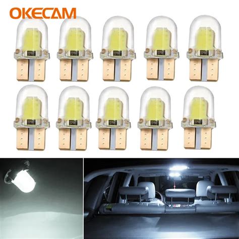 10x T10 Led W5w Canbus 194 Luzes Interiores Do Carro Reversa Luz De