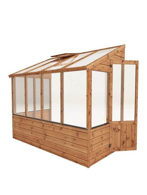 Mercia 8 X 4 Traditional Lean To Greenhouse Uk