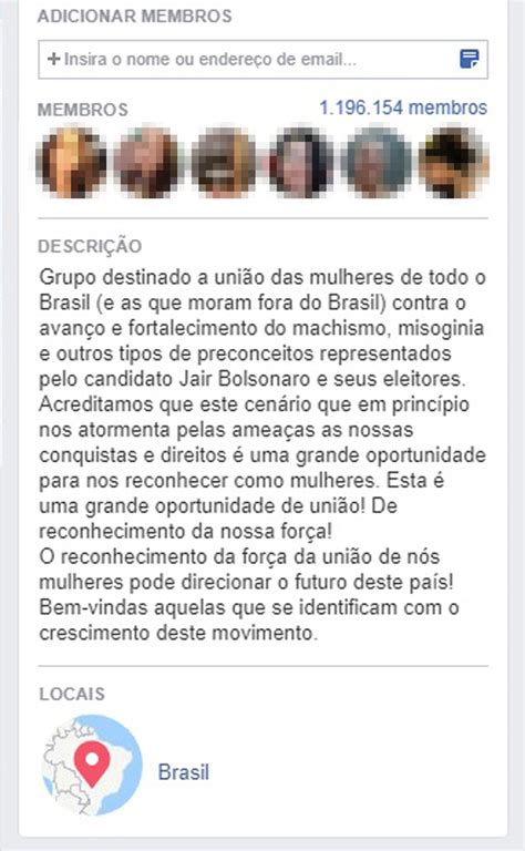 Grupo Mulheres Unidas Contra Bolsonaro Já Tem 1 Milhão De Membros