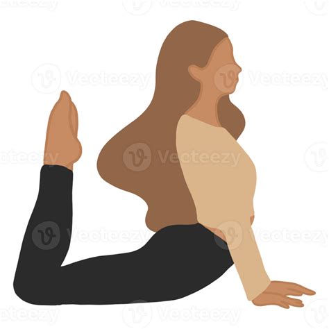 Yoga Pose Woman Drawing 42536543 Png