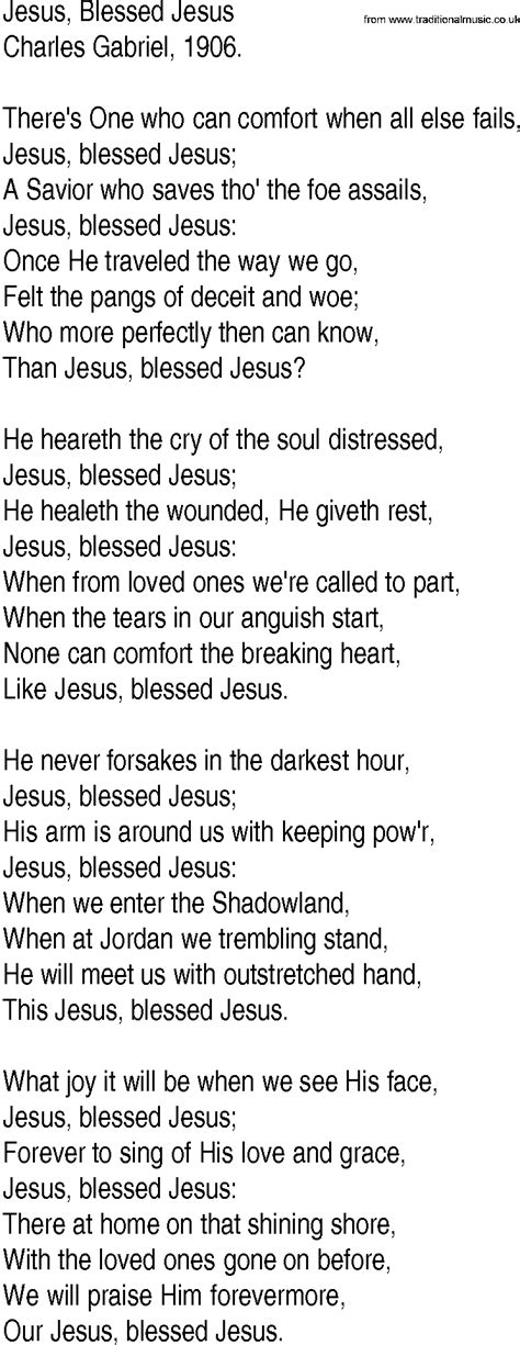 Hymn And Gospel Song Lyrics For Blessed Cross Of Jesus By Fanny Crosby Hot Sex Picture