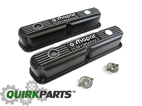 Mopar Performance 318 340 360 Stock Height Cast Aluminum Valve Cover Oem New Ebay