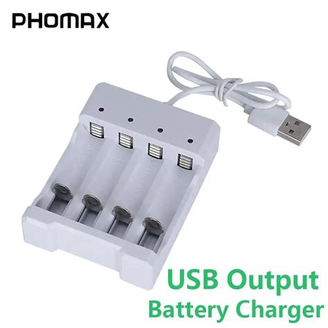 Phomax Chargeur De Batterie Ni Mh Rechargeable Avec Fentes Usb